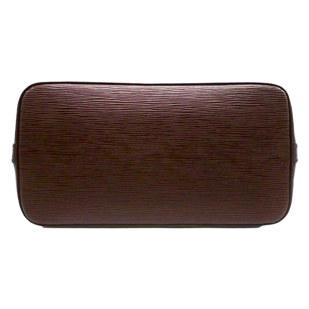 LOUIS VUITTON Mocha Dark Brown Epi Alma with Shoulder Strap Palladium Hardware - Picture 17 of 17